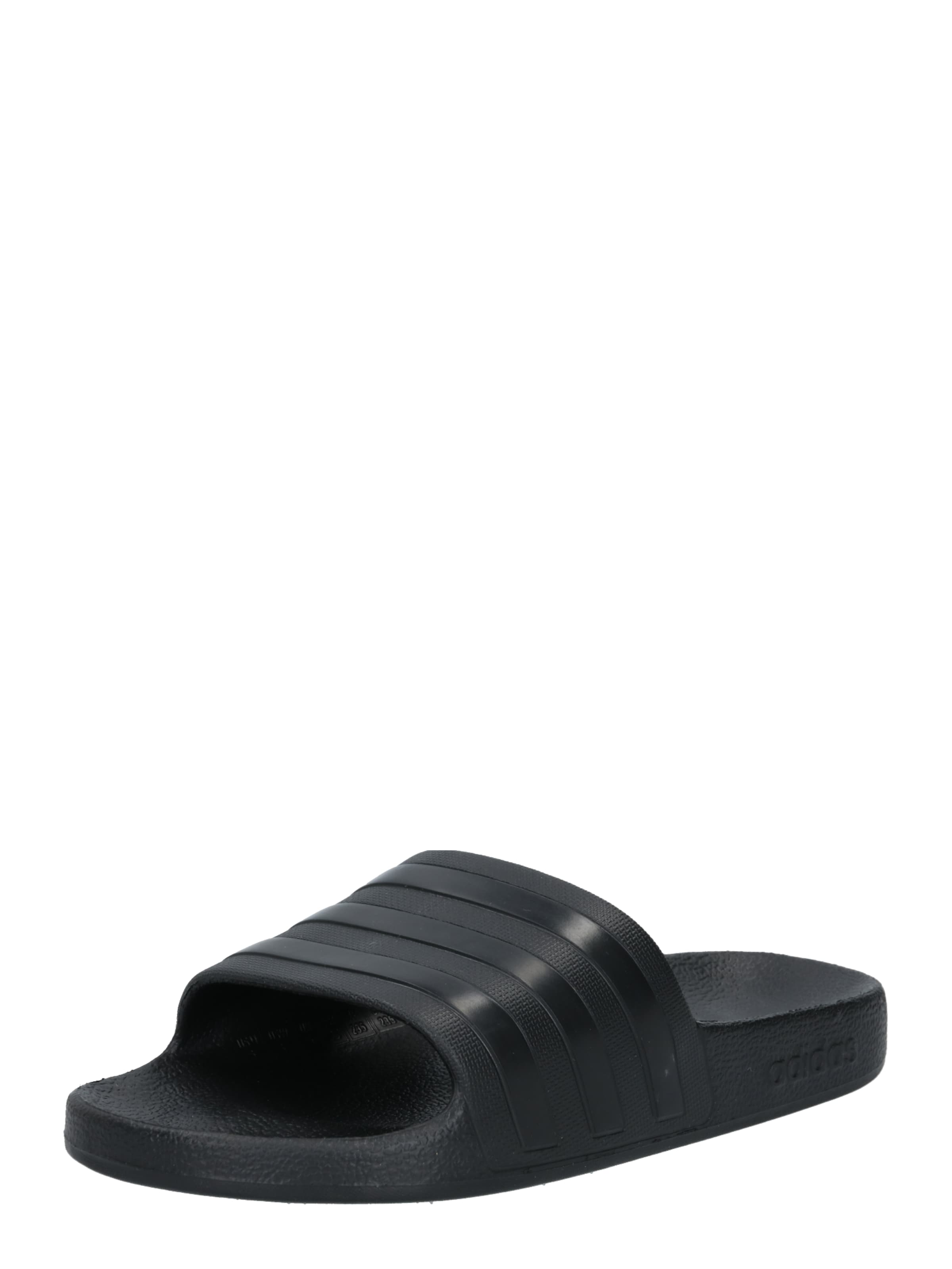 ADIDAS PERFORMANCE Strand-/badsko 'Adilette Aqua' i svart: framsida