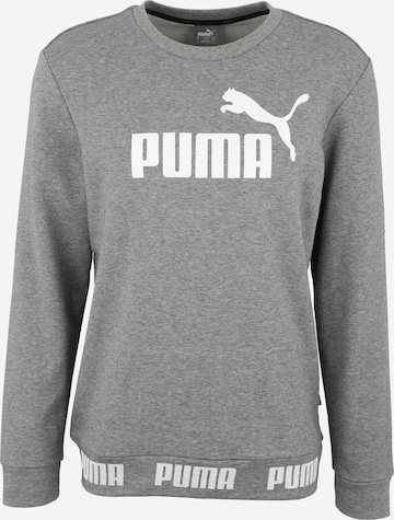 PUMA Athletic Sweatshirt in Grey: front