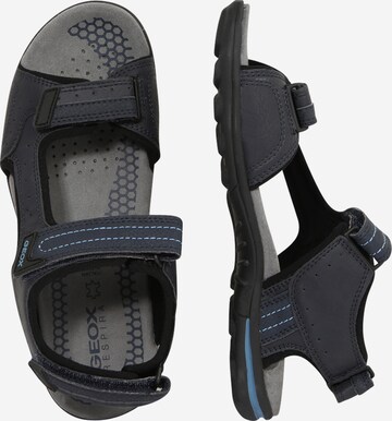 GEOX Trekingové sandále 'U Tevere' - Modrá