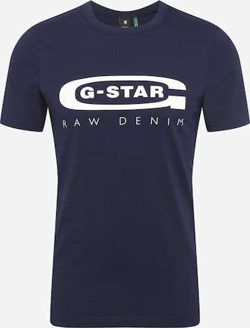 G-Star RAW Shirt 'Graphic 4' in Blue: front