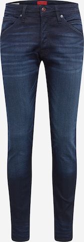 Coupe slim Jean 'Glenn' JACK & JONES en bleu : devant