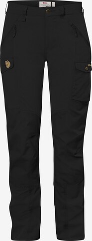 Fjällräven Regular Outdoorhose 'Nikka' in Schwarz: predná strana