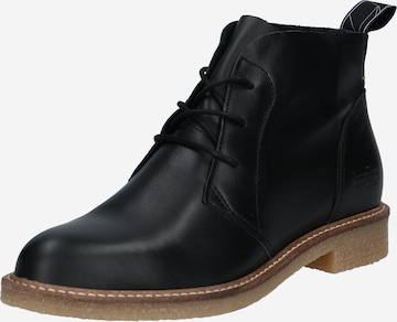 HUB Lace-Up Ankle Boots 'Tomar' in Black: front