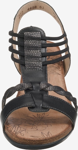 REMONTE Strap Sandals in Black