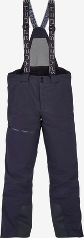 Spyder Workout Pants in Blue: front