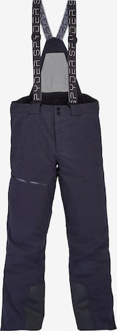 Spyder Workout Pants in Blue: front