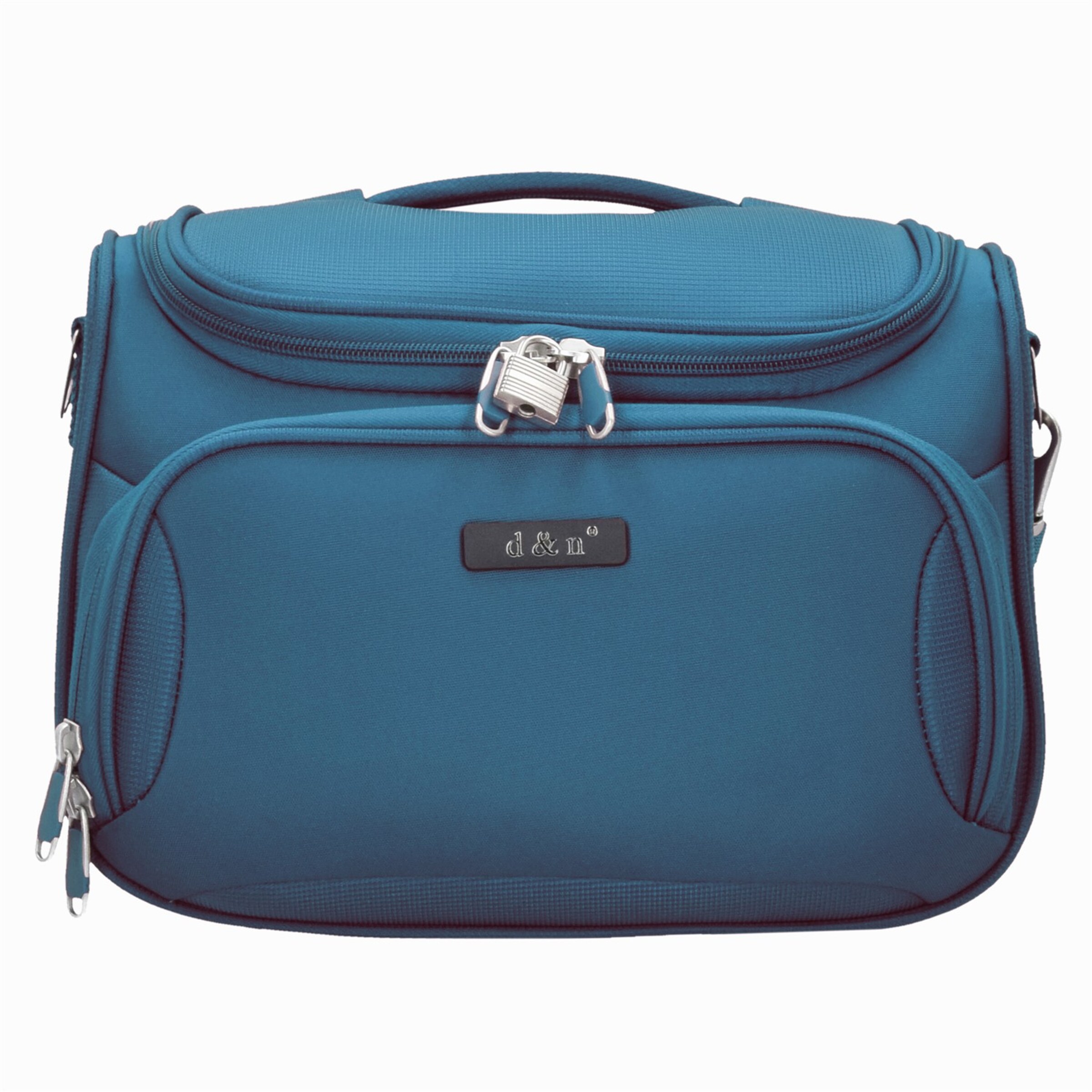 D&N - Make up tas 'Travel Line 6400' in de kleur Petrol