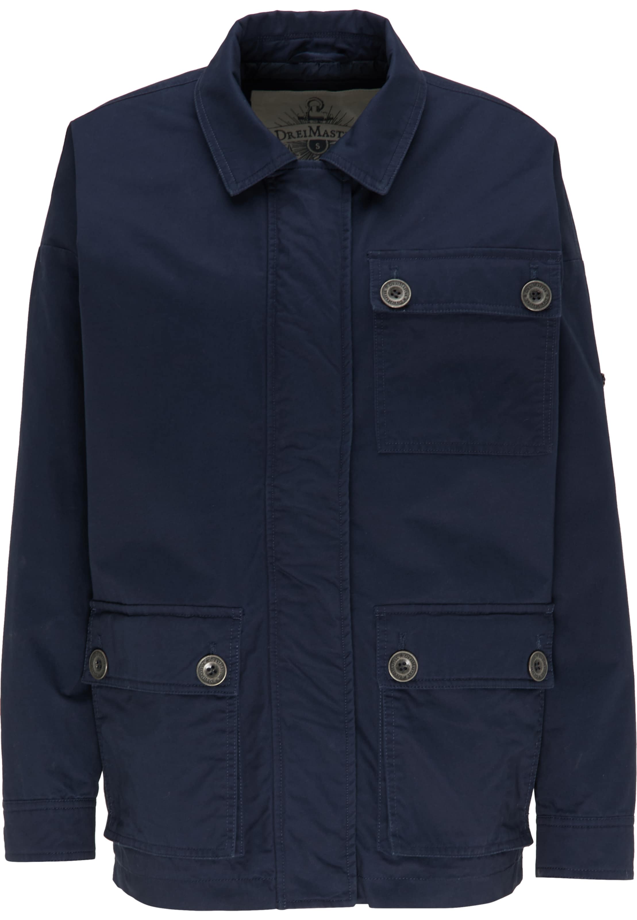 DREIMASTER Prechodná bunda - Modrá: predná strana