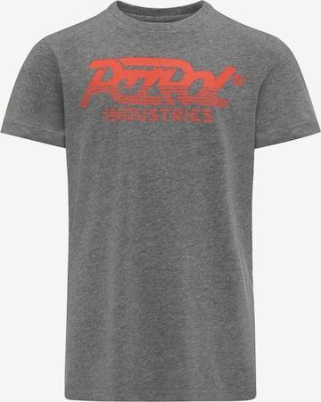 T-Shirt Petrol Industries en gris : devant