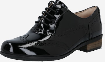 CLARKS Lace-Up Shoes 'Hamble Oak' in Black: front