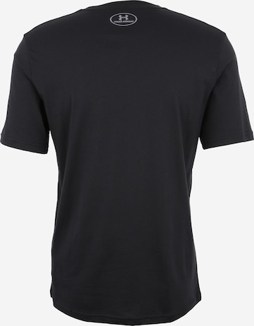 Tricou funcțional de la UNDER ARMOUR pe negru: spate