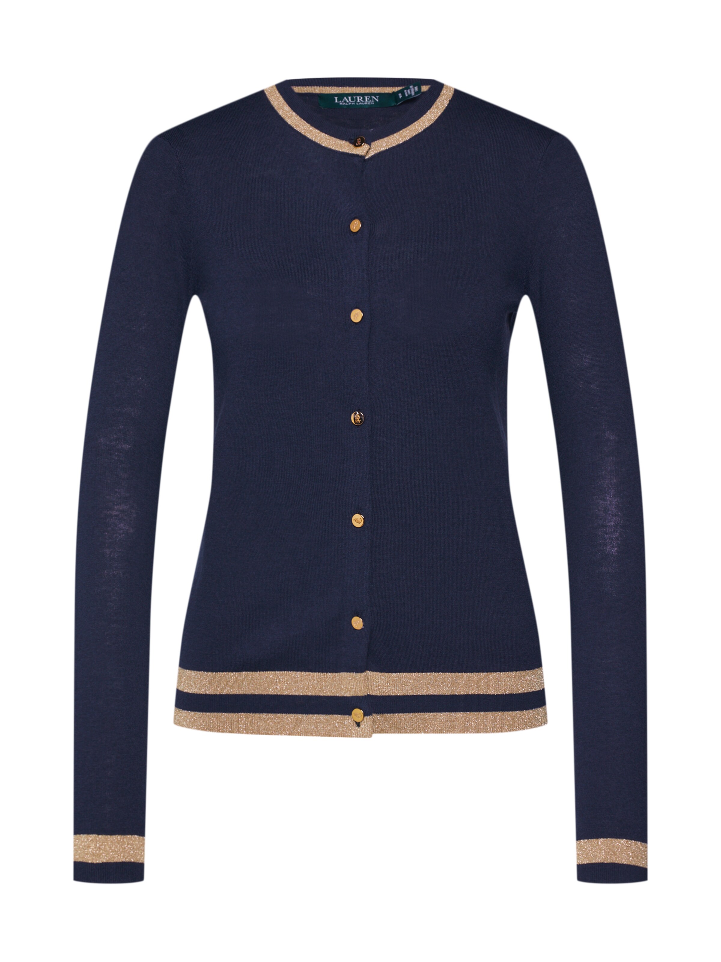 Lauren Ralph Lauren - Gebreid vest 'PORTIA-LONG SLEEVE-SWEATER' in de kleur Navy