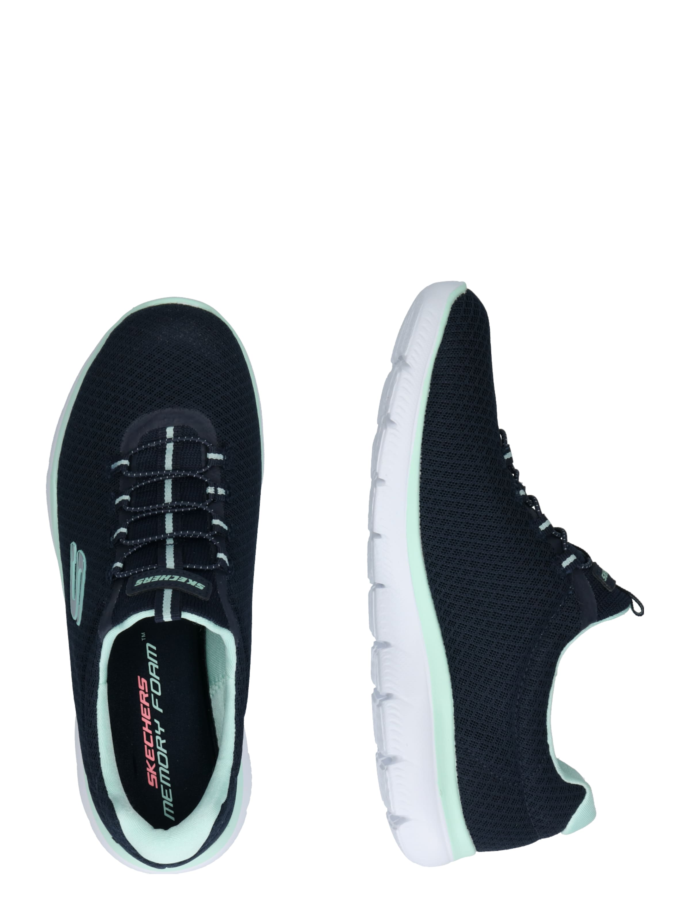 SKECHERS Slip On 'Summits' i blå: side