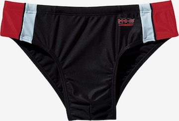 H.I.S Swim Trunks in Black: front