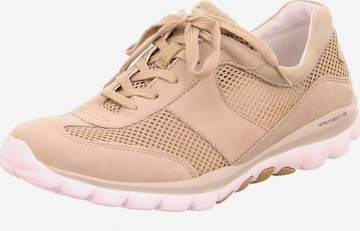 GABOR Athletic Lace-Up Shoes in Beige: front