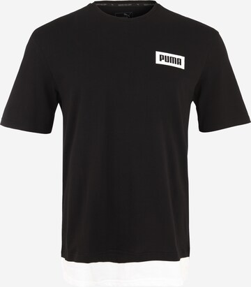 PUMA Sportshirt 'Rebel' in Schwarz: predná strana