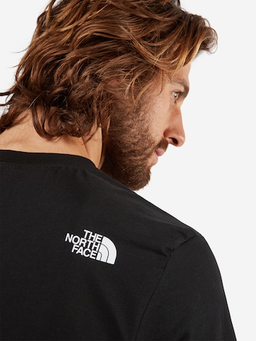 THE NORTH FACE Regularny krój Koszulka 'Simple Dome' w kolorze czarny