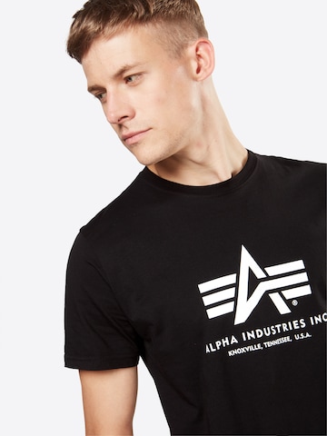 ALPHA INDUSTRIES Shirt in Zwart