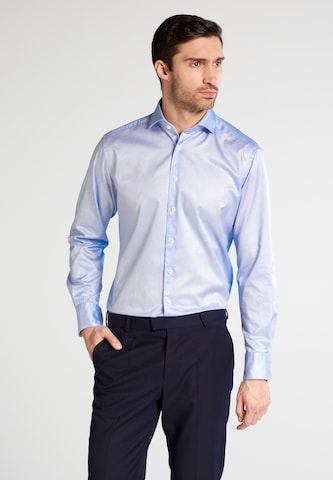 ETERNA Regular fit Button Up Shirt in Blue: front