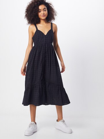 Superdry - Vestido 'DAISY MIDI DRESS' em preto: frente