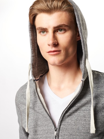 BLEND Zip-Up Hoodie 'North' in Grey