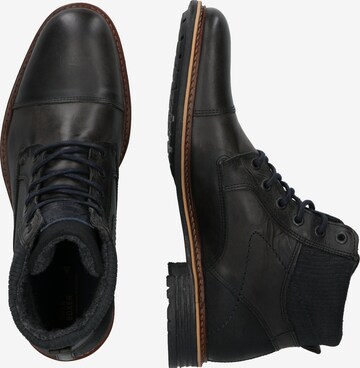 BULLBOXER Lace-Up Boots in Black: side