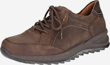 WALDLÄUFER Athletic Lace-Up Shoes in Brown: front