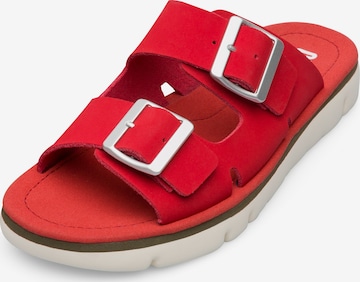 CAMPER Mules 'Oruga' in Red: front