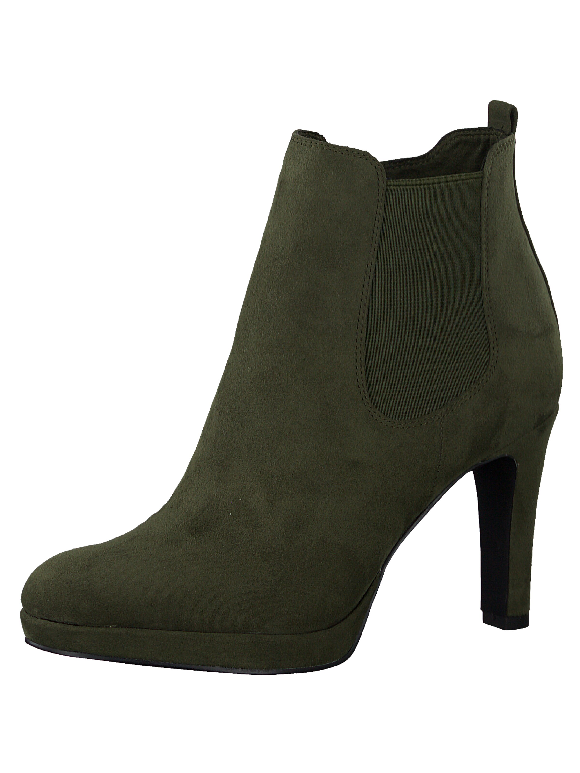TAMARIS - Enkellaarsjes in de kleur Olijfgroen