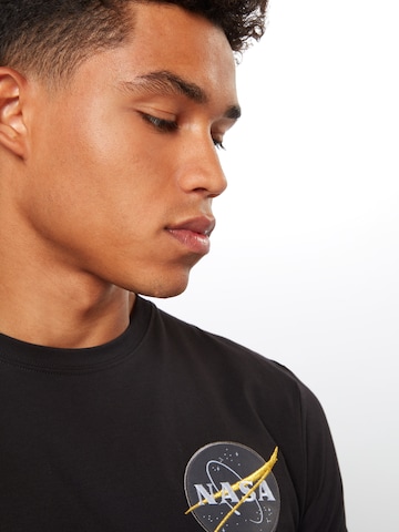 T-Shirt 'NASA Reflective T' ALPHA INDUSTRIES en noir