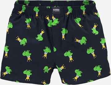 Boxer 'Frosch' di Happy Shorts in blu: frontale