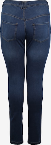 Zizzi Slimfit Jeans 'Nille ex. slim' in Blau: zadná strana