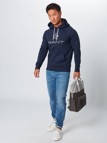 GANT Regular Fit Sweatshirt i blå