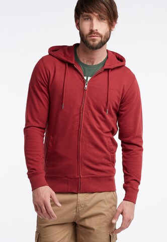 Petrol Industries Sweatjacke in Rot: Vorderseite