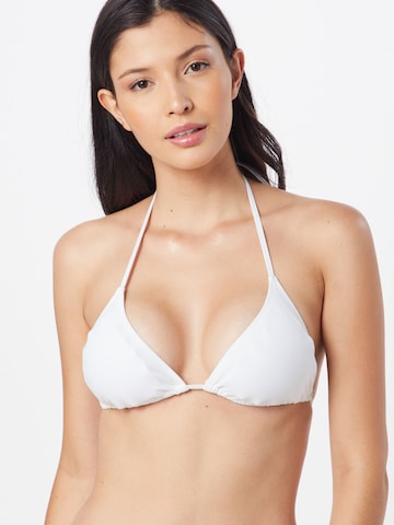 CHIEMSEE Triangle Bikini Top in White: front