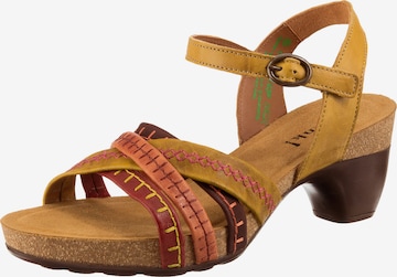 THINK! Strap Sandals 'Traudi' in Yellow: front