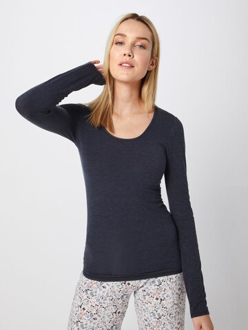 SCHIESSER Slaapshirt 'Personal Fit' in Blauw: voorkant