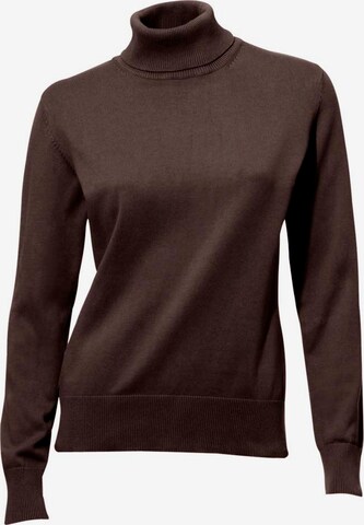 Pull-over heine en marron : devant