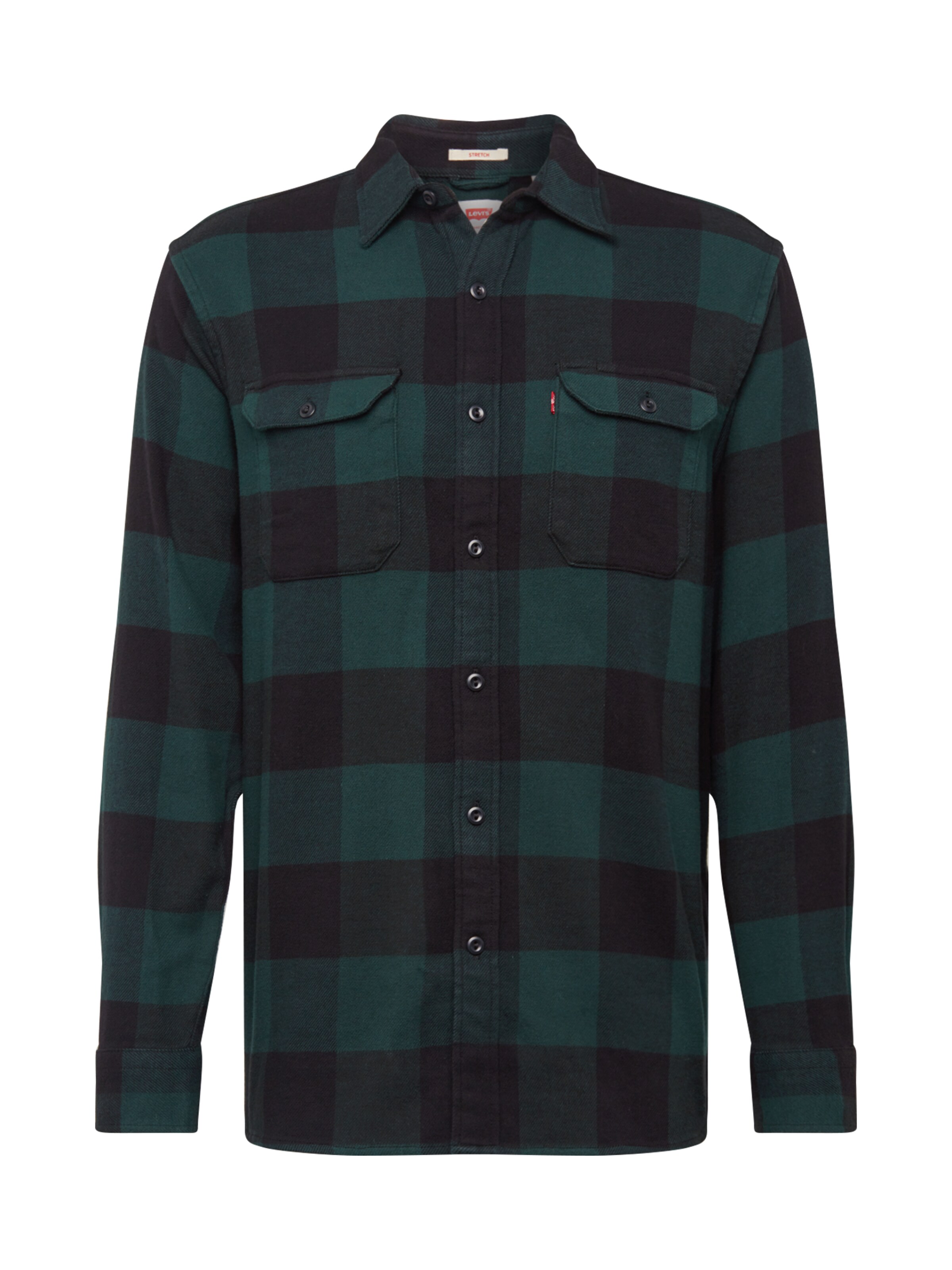 LEVI'S - Overhemd 'JACKSON WORKER' in de kleur Donkergroen