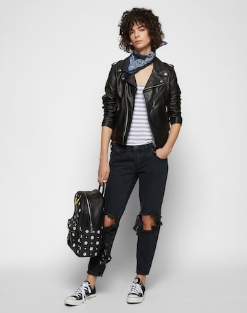 Geacă de primăvară-toamnă 'LCW1601D' de la Schott NYC pe negru