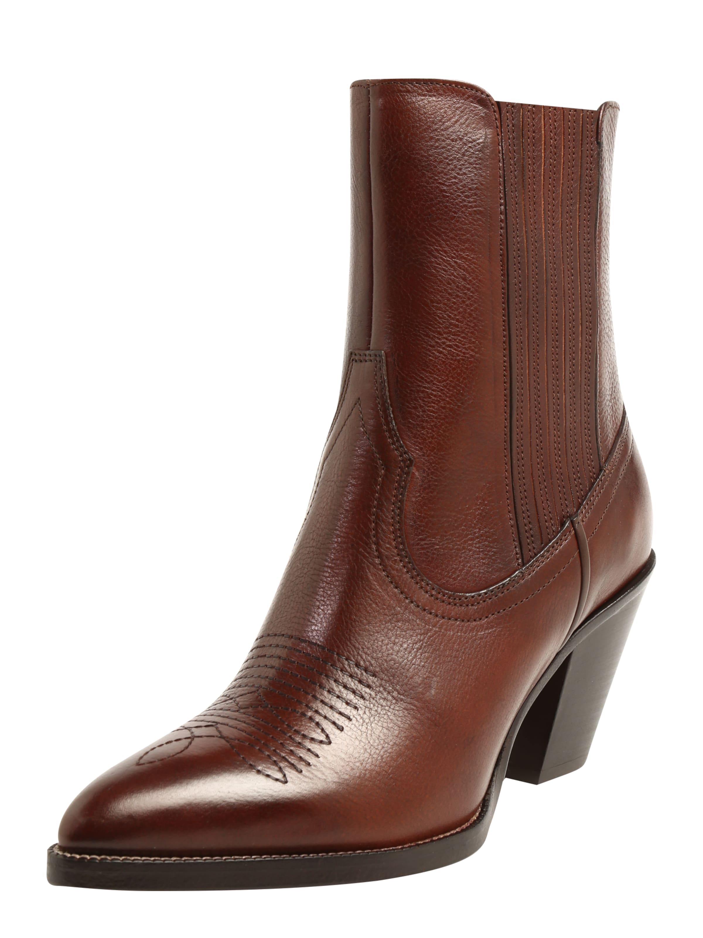 POLO RALPH LAUREN - Cowboylaarzen 'LOWREY' in de kleur Cognac