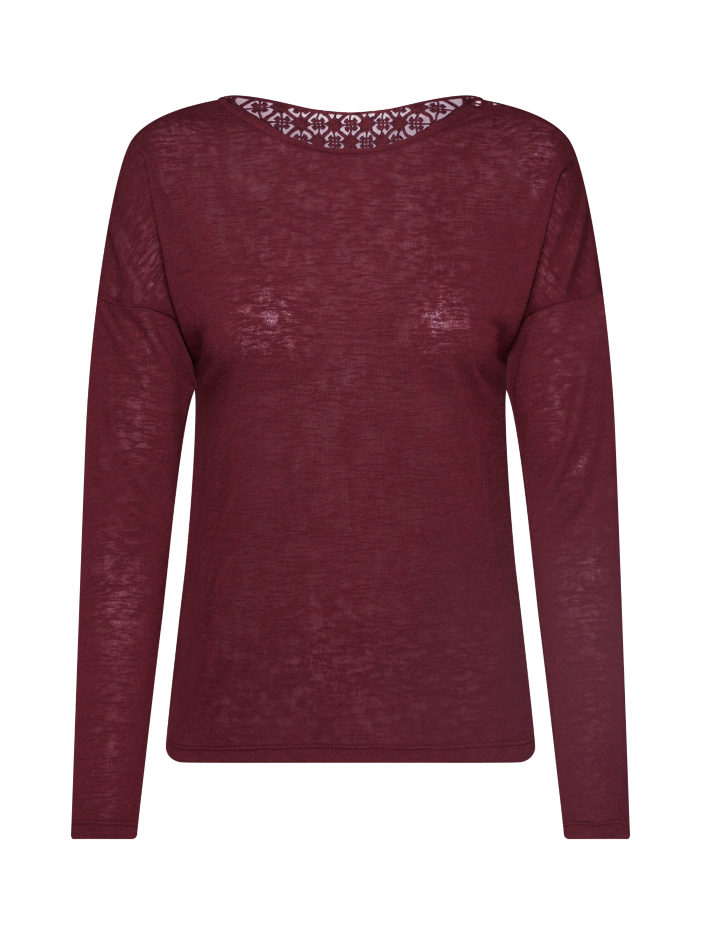 ONLY - Shirt 'CAMI' in de kleur Wijnrood