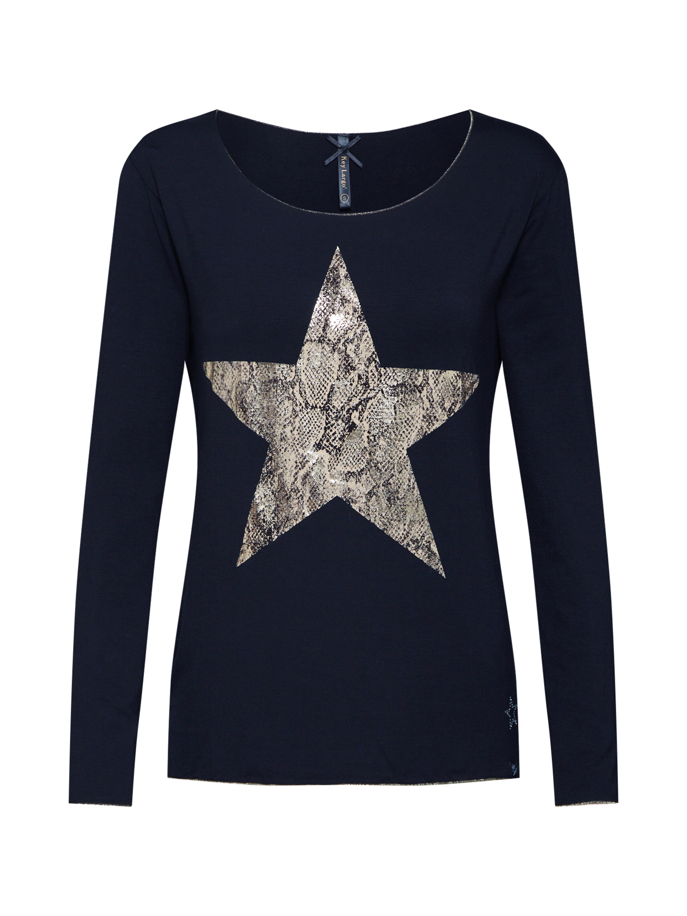 Key Largo - Shirt 'WLS STAR' in de kleur Beige