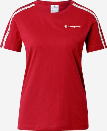 Champion Authentic Athletic Apparel T-Shirt in Rot: predná strana