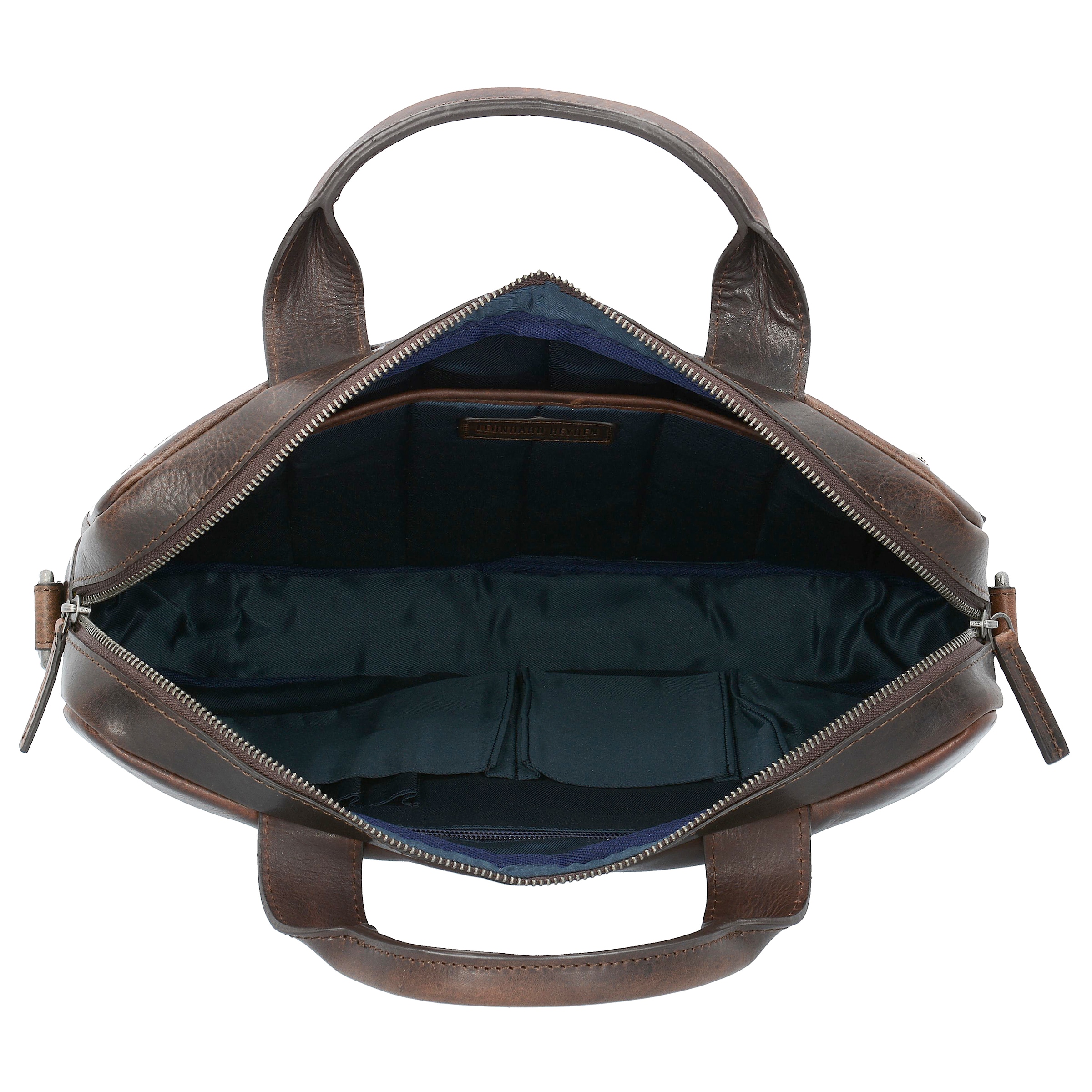 LEONHARD HEYDEN Aktentas 'Roma' in Bruin