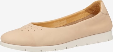 Darkwood Ballet Flats in Beige: front