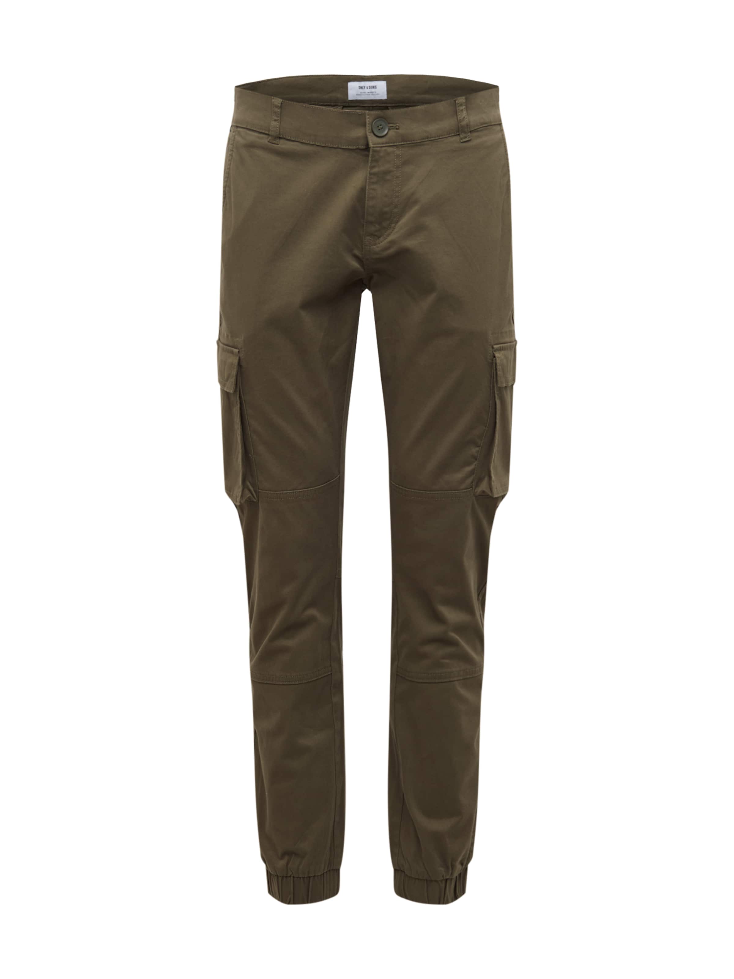 Only & Sons Tapered Cargo Pants 'ONSCam Stage' in Green: front