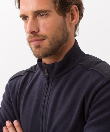 BRAX Sweatvest 'Style Serge' in Blauw