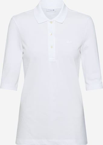 LACOSTE - Camiseta en blanco: frente