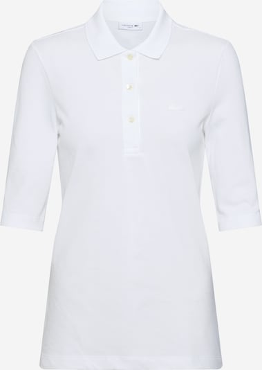 LACOSTE Shirts 'CHEMISE COL BORD-COTES MA' i hvid, Produktvisning